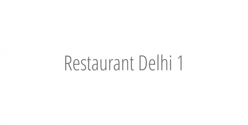 Restaurant Delhi 1