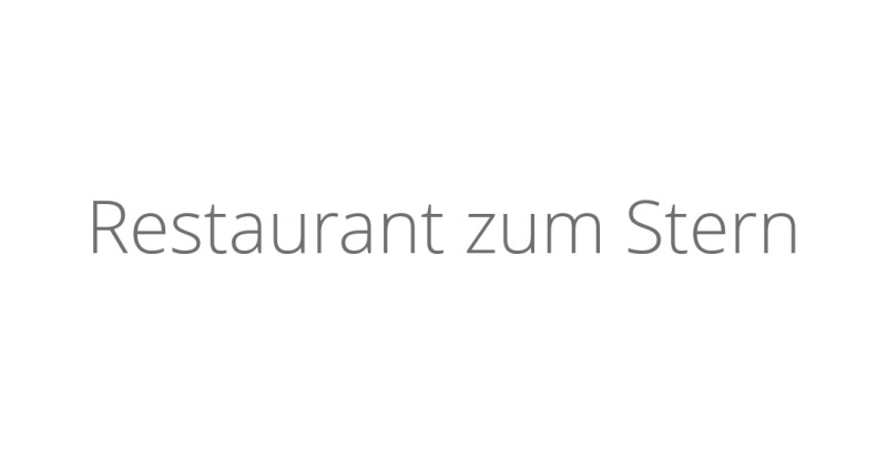 Restaurant zum Stern