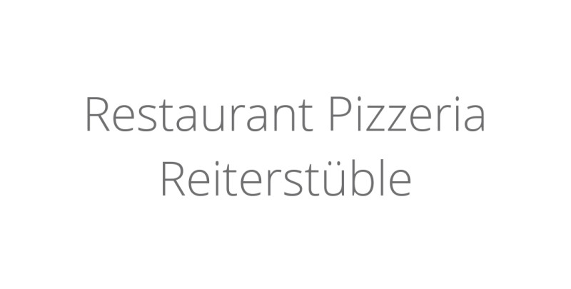 Restaurant Pizzeria Reiterstüble