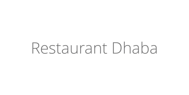 Restaurant Dhaba