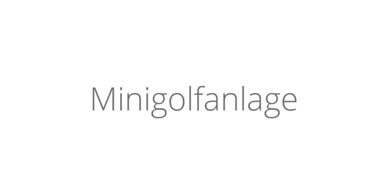 Minigolfanlage