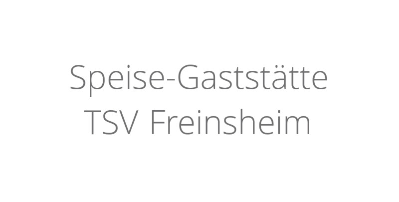 Speise-Gaststätte TSV Freinsheim