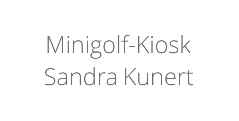 Minigolf-Kiosk Sandra Kunert