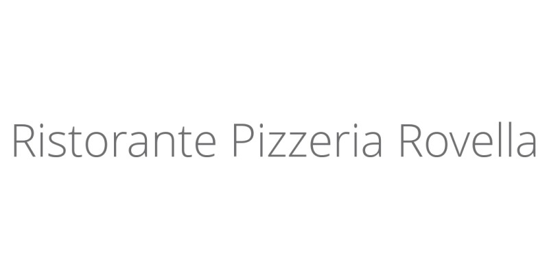 Ristorante Pizzeria Rovella