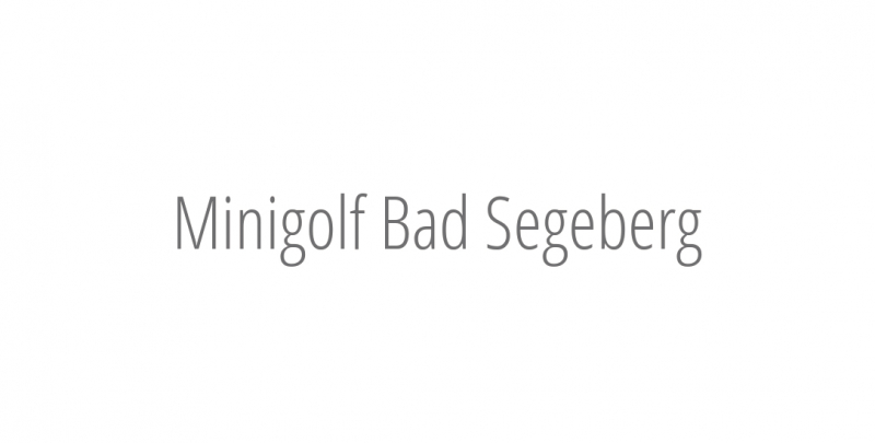 Minigolf Bad Segeberg