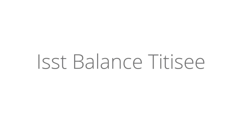 Isst Balance Titisee Isst Balance Titisee