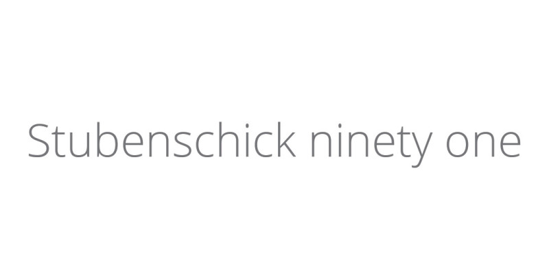 Stubenschick ninety one