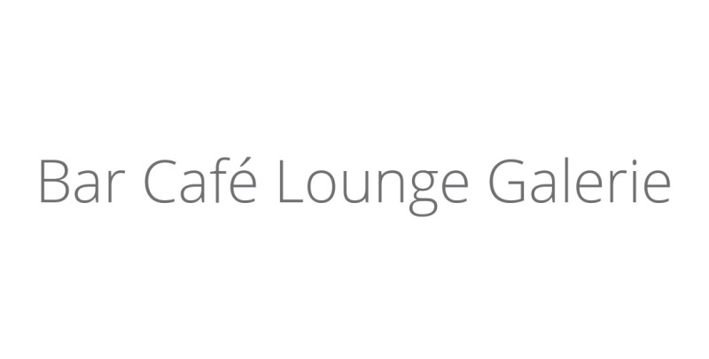 Bar Café Lounge Galerie