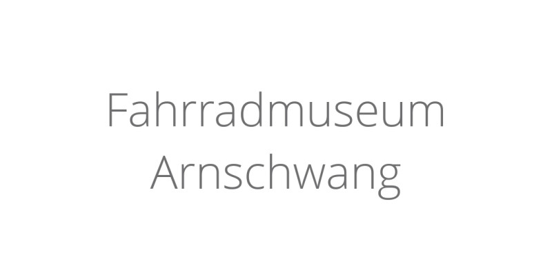 Fahrradmuseum Arnschwang