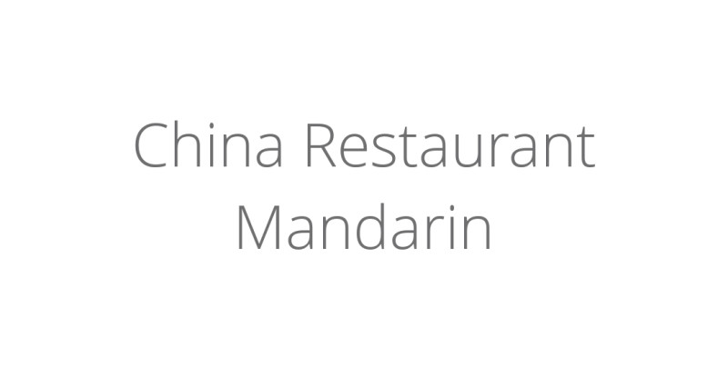 China Restaurant Mandarin