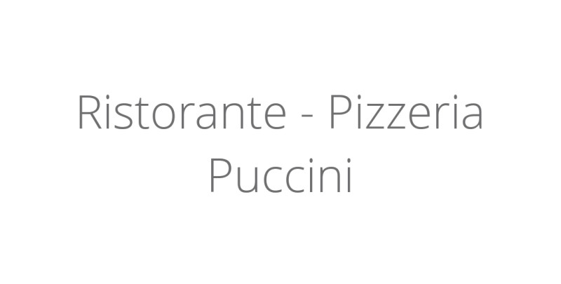 Ristorante - Pizzeria Puccini