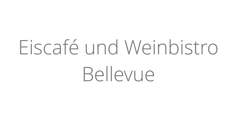 Eiscafé und Weinbistro Bellevue