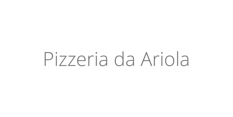Pizzeria da Ariola