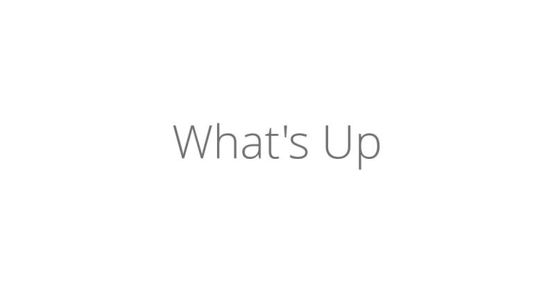 What's Up