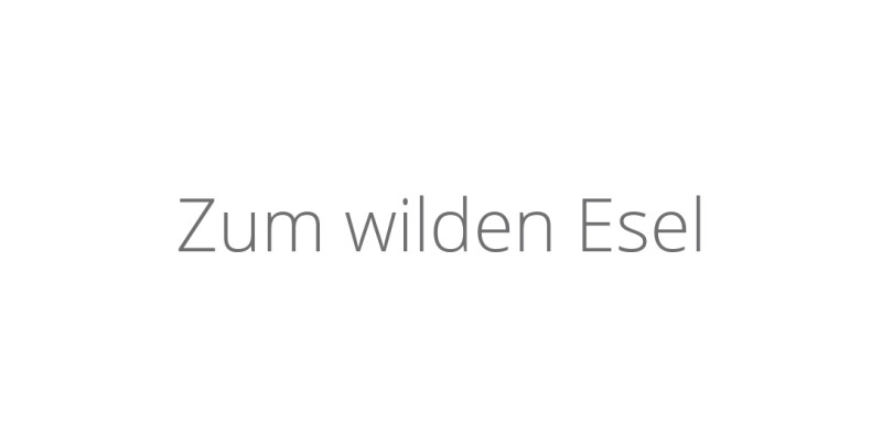 Zum wilden Esel