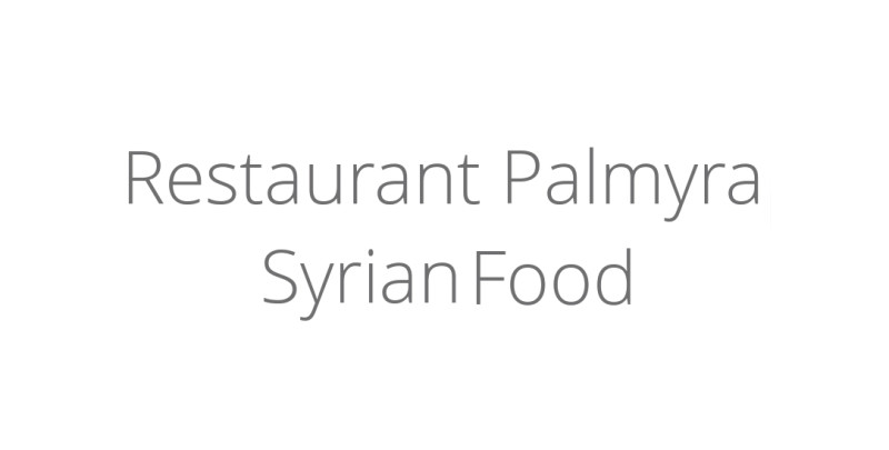 Restaurant Palmyra Syrian Food