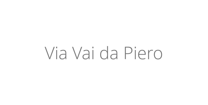 Via Vai da Piero