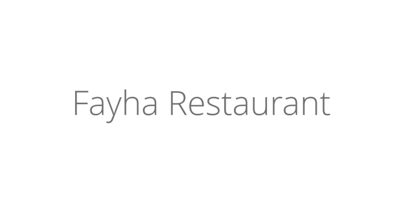 Fayha Restaurant