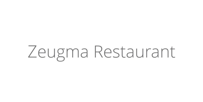 Zeugma Restaurant